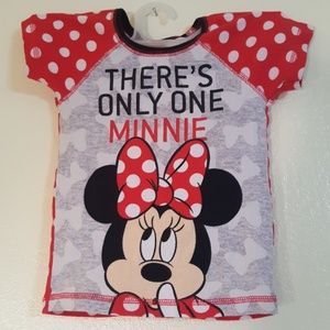Minnie Mouse polka dot top